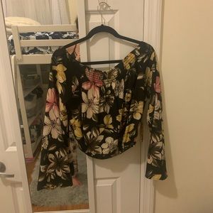 Off the shoulder floral top